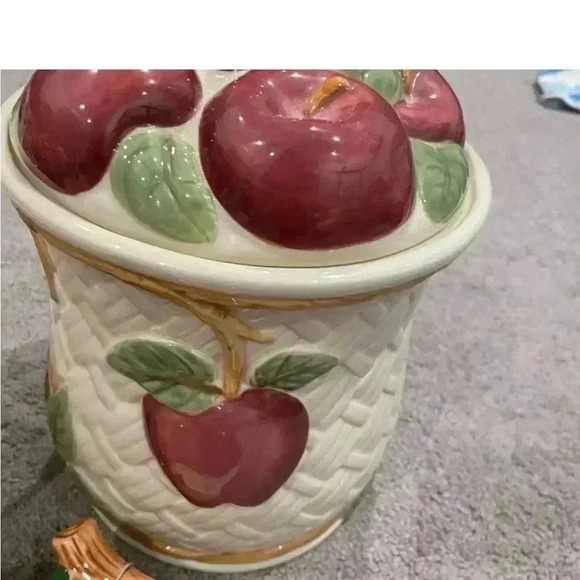 Apple kitchen set cookie jar - Picture 3 of 6